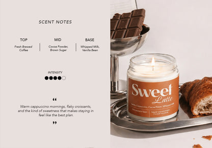 Sweet Latte Candle Vela Aromática